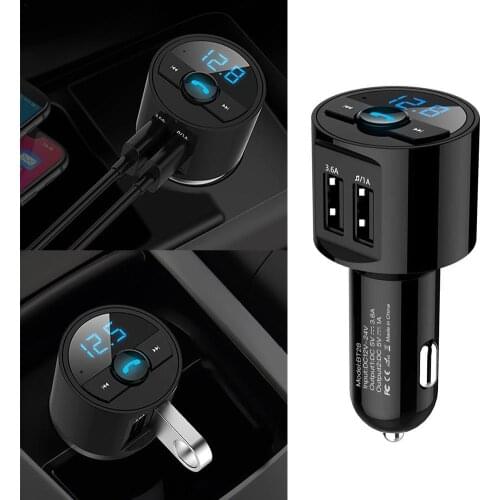 5v / 3.6a Quick Usb Charger Bluetooth Car Kit Fm Transmitter Modulator Audio Music Mp3 Player Phone Wireless Handsfree Carkit