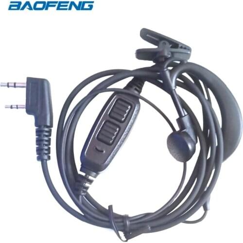 Baofeng UV-82 Original Earphone Dual PTT Walkie Talkie Earbuds for UV 82 Radio Station With Microphone Earpiece for UV82 Radios