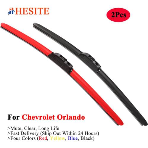 HESITE Colored Windshield Wiper Blades For Chevrolet Orlando Roman Cle Conjunto Bomba Combustible Creveson Accessories 2012 2013