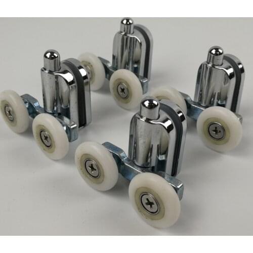 Door Roller/Wheel/Runner Home Bottom Top Shower Door Rollers/Runners Replacement Double Wheel for Shower Enclosures Cabins