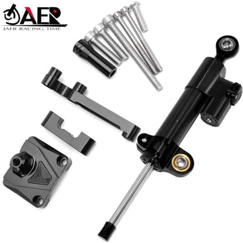 JAER Motorcycle Steering Stabilize Damper Bracket Mount for Kawasaki Ninja 250R EX250 2008 2009 2010 2011 2012
