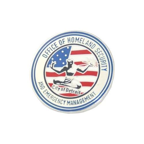 Round Custom Design Badge High Quality American Flag Badge k200313