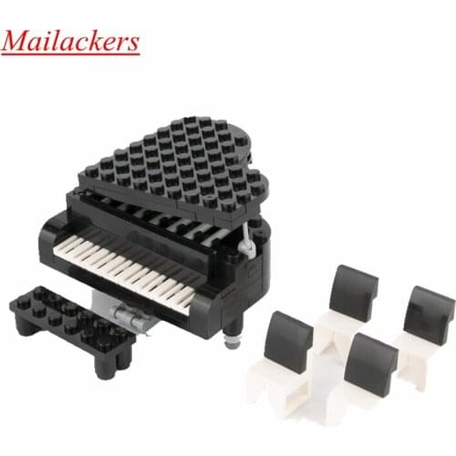 Mailackers Moc LTHM016 Compatible Toys For Children Citys Kids Concert Baby Educational Toy Piano City Blocks Model Mailackers