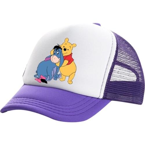 Fashion Winnie the Pooh and Friends mens and womens baseball caps, outdoor caps, casual all-match sun hats, baseball caps