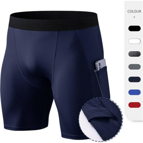 Men Compression Shorts Soft Cool Dry Sport Tight Short Pant for Workout Training