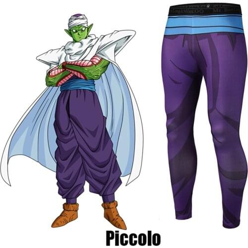 PICCOLO running pants Fitness Quick Dry Pant Tight 3D pants Cosplay Costume Hot Anime Cosplay for Halloween