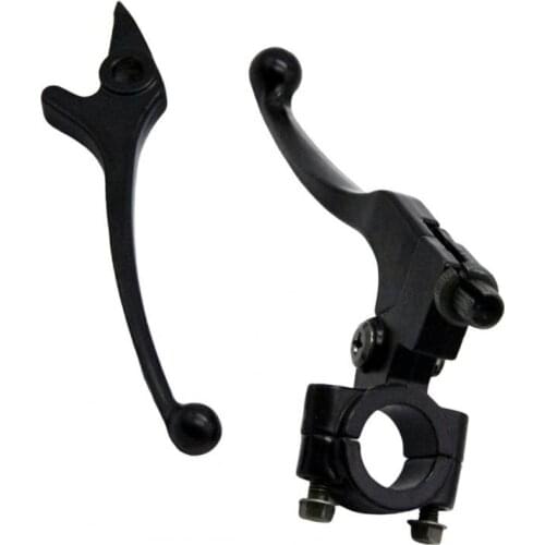 7/8 inch 22mm Folding Clutch Brake Lever Set for 70cc 110cc 125cc 150cc Dirt Bike (Black)