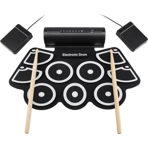 Thick silicone hand roll drums drums USB electronic drums
