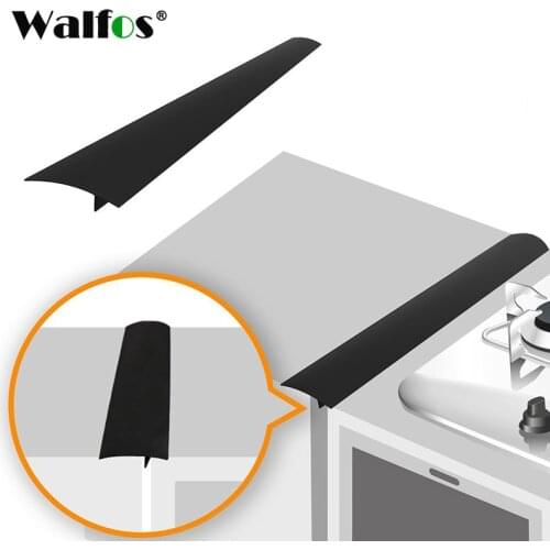 WALFOS 1 Piece Silicone Stove Counter Cover Lacuna Flexible Silicone Gap Sealing Covers The Opening