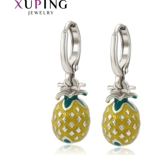 Xuping Jewelry Fashion New Arrival Trendy Pineapple Earrings for Women A0035753