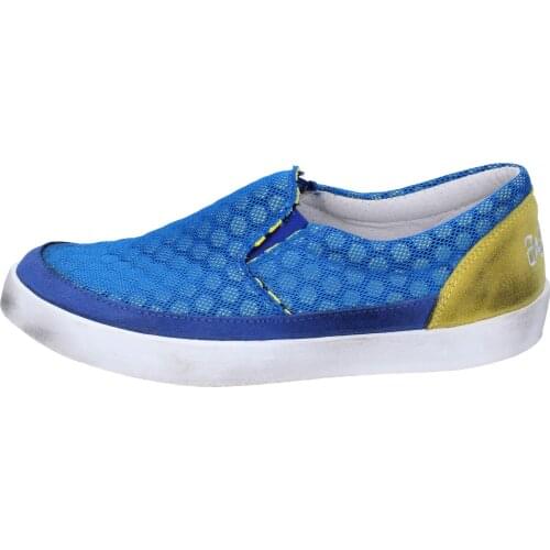 2 STAR Slip on woman blue fabric