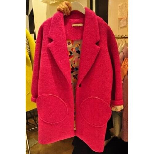 Winter London woolen knitting fabric / high weight circle woolen cloth/ coat Wool suiting fabrics wholesale 148cm width