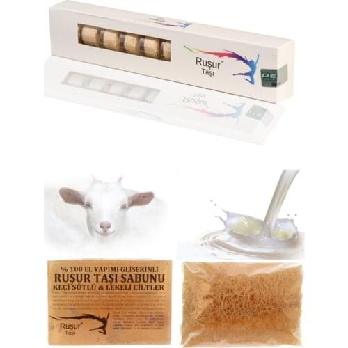 1 box Ruşur Stone And Ruşur Stone Soap Goat Milk Fiber 100 Handmade