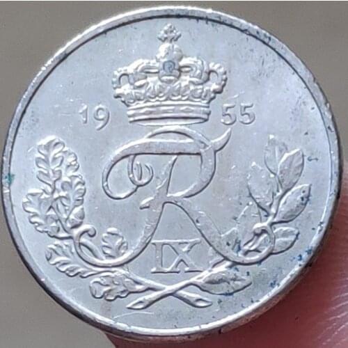 18mm Denmark 1948-1960 ,100% Real Genuine Comemorative Coin,Original Collection