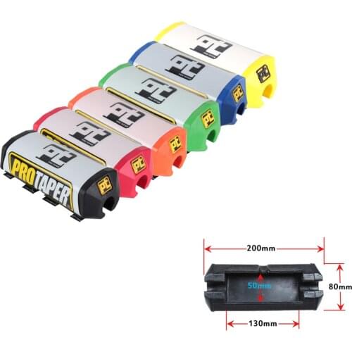 2.0 Square Motocross Handlebar Chest Protector Cross Bar Pad For 28mm 1-1/8 Handle Bar Motorcycle Dirt Bike Pit Bike ATV Quad