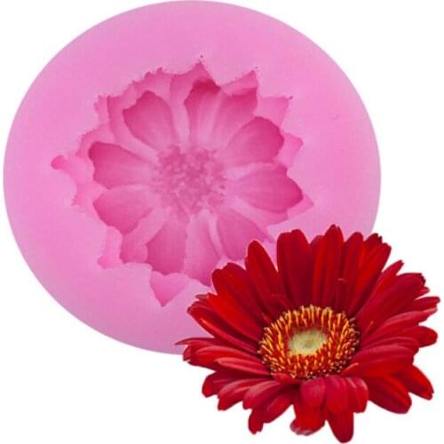 3D Daisy Flower Shape Silicone Mold Pastry Cupcake Chocolate Soap Bakeware Mould Fondant Cake Sugarcraft Decoration Tools