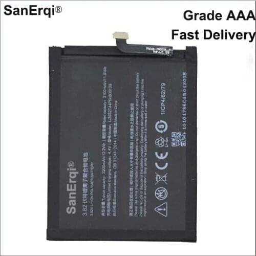 SanErqi Li3932T44P6h806139 3200mAh Battery For ZTE Nubia Z17 NX563J Battery 3200mAh