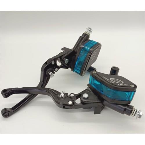 Blacke Hydraulic Brake Lever Left and Right for Electric motorcycle scooter CNC aluminum 5 adjuster lever M10 oil hose
