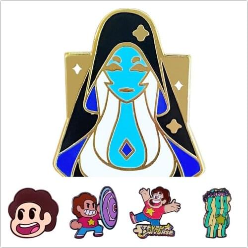 HOSENG Cartoon Steven Movie Brooch Alloy Spring New Lapel Enamel Pin For Women Children Backpack Luxury Jewelry Gift HS_364