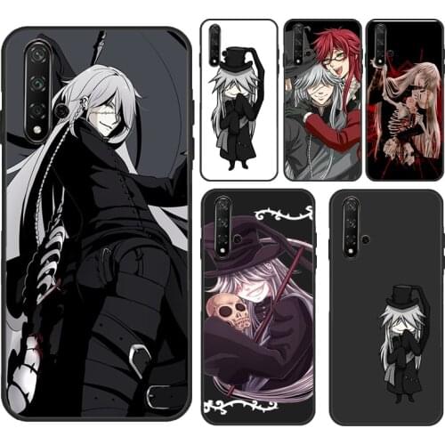 Undertaker Black Butler Kuroshitsuji For Huawei Y9 Y7 Y5 Y6 2019 2018 Y3 2017 Y5P Y6P Y7A 2020 Nova 5T 2 3 2i 3i Phone Cover