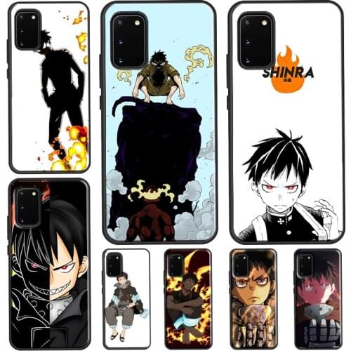 Shinra Fire Force Anime For Samsung Note 20 Ultra Note 10 Plus Case For Galaxy S21 S8 S9 S10 Plus S20 FE Coque