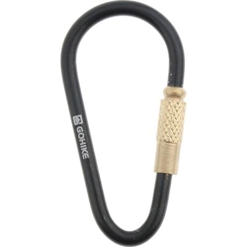 D Type Carabiners Camping Gadget Hiking Saftety Buckle Mulitfunctional Clip