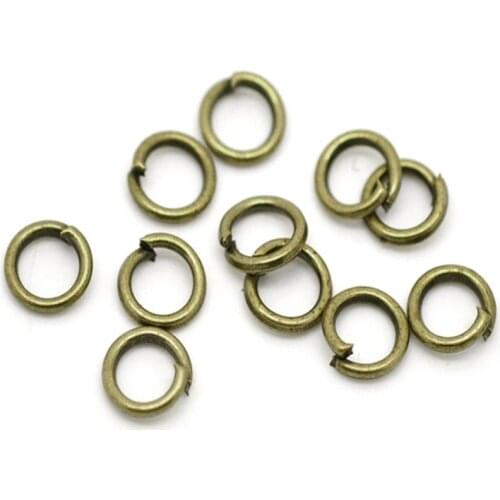 Doreen Box Lovely Antique Bronze Open Jump Rings 5mm(1/4"), sold per lot of 1000 (B16978)