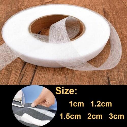 White70 Yards Double Sided Sewing Accessory Adhesive Tape Cloth Apparel Fusible Interlining Fabric Tape 5 Size