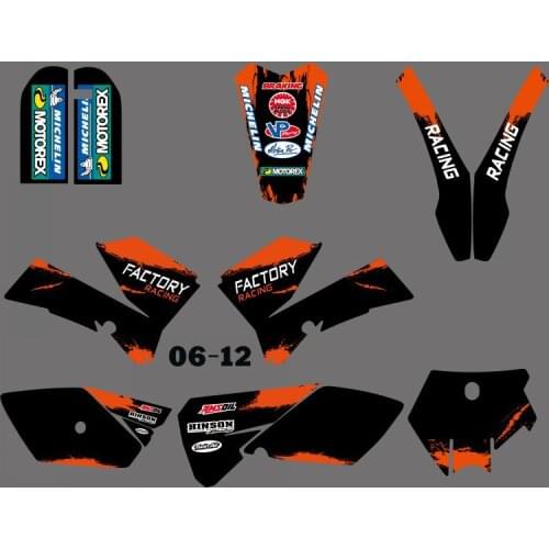 H2CNC GRAPHICS & BACKGROUND DECAL STICKER Kits for KTM 85 SX SX85 2006 2007 2008 2009 2010 2011 2012
