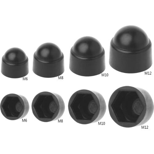 10Pcs M6 M8 M10 M12 Bolt Nut Dome Protection Cap Covers Exposed Hexagon Plastic