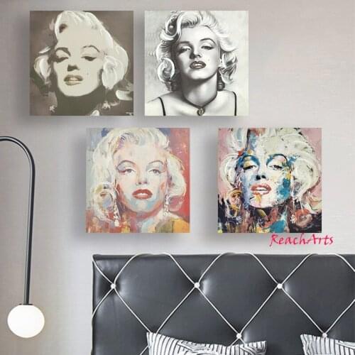 Marilyn Monroe Home Decoration Accessories For Livingroom Painting Oil On Canvas Handmade Wall Art Picture Nice Modern Designs