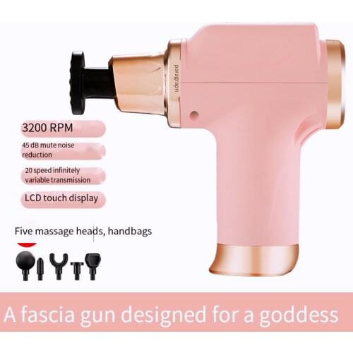 Massage gun rechargeable electric muscle relaxation massager portable vibration full body massage mini shock gun fascia gun