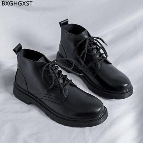 Martin Boots for Men Male Outdoor Shoes Men Leather Boots Men Luxury Designer Boots for Man 2021 Motorcycle Shoes Man Chaussure