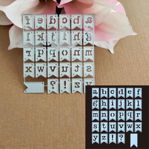26 alphabet label combination cutting metal die decoration for scrapbook punching card cutting DIY process edge cutting