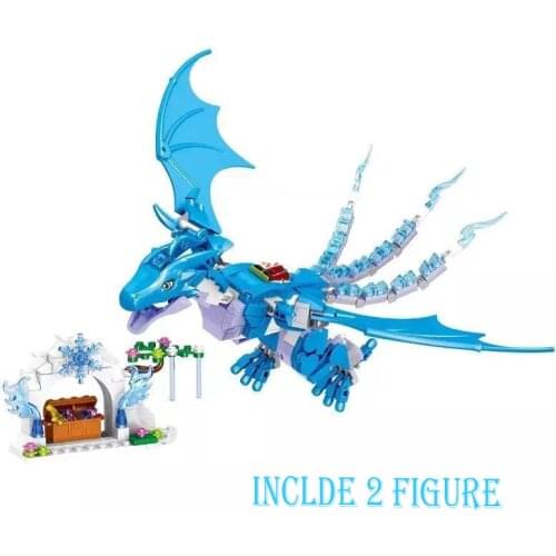 The Dragon Prince and Princess Building Blocks Kit 41178 Elves Bricks Figures Model Toys Model Kids Girls Boys GiftDisney Frozen
