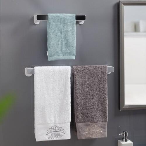 Wall-mounted towel rack without holes and no drill towel rack bathroom bathroom suction cup hook towel rack bathroom bracket