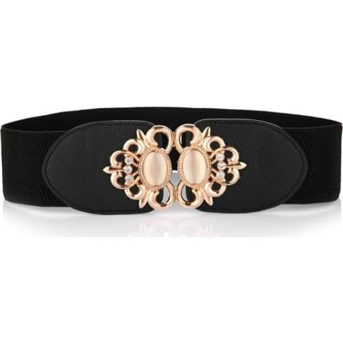 NEW luxury cinturones para mujer Decorate the elastic BLACK Ultra wide women BELT Contracted joker female corset waist ceinture