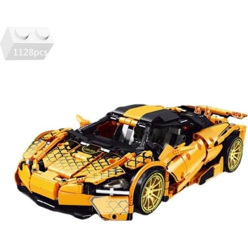 New High-Tech McLarened 720S GT Sports Car Building Blocks MOC Speed Champion Vehicle Racing Car DIY Model Kit Bricks Kids Toys