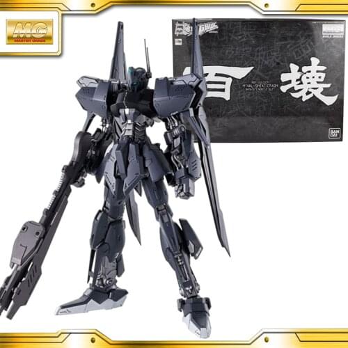 Original BANDAI GUNDAM MG 1/100 GBWC PB HYAKUSHIKI CRASH Gundam Model Assembled Anime Action Figure Toys Decoration Kids Toy