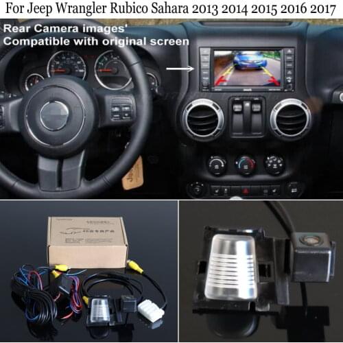 Car Rearview Reverse Camera Connect Original Screen FOR Jeep Wrangler Rubicon / Sahara / Unlimited Sahara RCA Adapter Connector