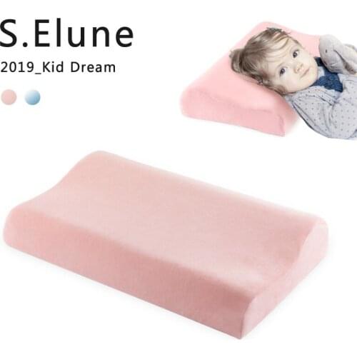 SElune Childs pillow Thailand natural latex Bedding Sleeping Pillows Case For 3-15 Years Old Protect cervical Baby pillow