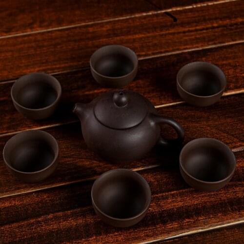 Pure hand part-time stone gourd ladle authentic beauty tea pot size capacity of the single tea suit household