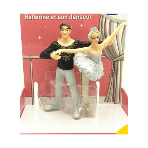 Pvc figure Simulation character scene toy model ballet dancer dancer and partner