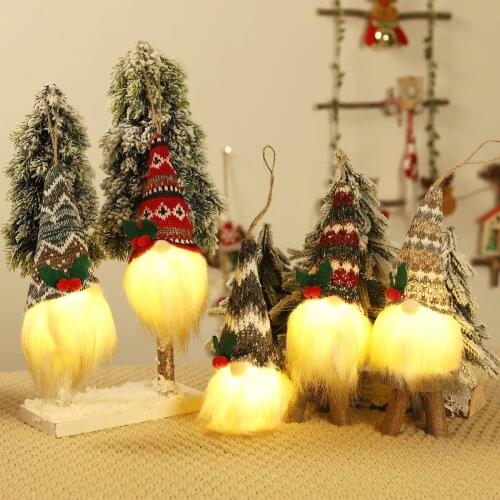 Christmas Glowing Doll Merry Christmas Decorations For Home 2021 Cristmas Ornament Xmas Navidad Natal Gifts New Year 2022