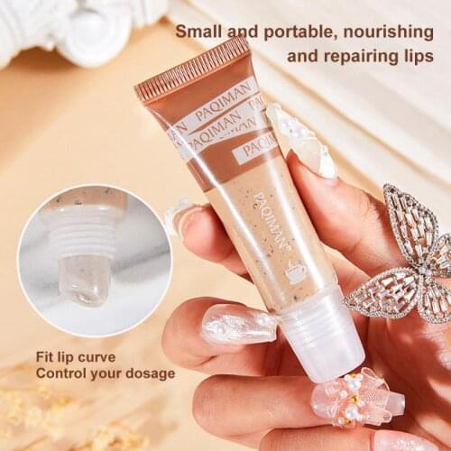 Lip Scrub Remove Dead Skin Lip Care Exfoliating Lip Scrub Cream Moisturizing Full Lips Cosmetics Gel Lip Balm 14g TSLM1