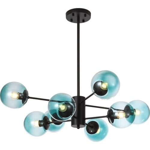 Modern Glass Chandeliers For Living Room Bedroom Foyer Magic Bean Hanging Lamp Lustres Home Bar Lighting Fixtures Iron Light E27