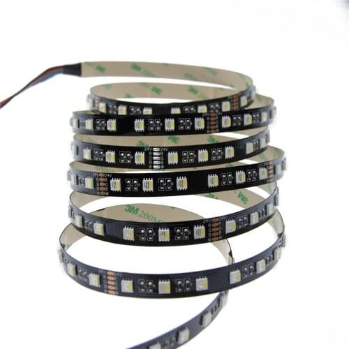 100M 20X5M 5050 RGBW RGB White Color Changing LED Strip Light RGBW 4 Colors in 1 LED 5m 300 LEDs Non Waterproof Black PCB 12/24V