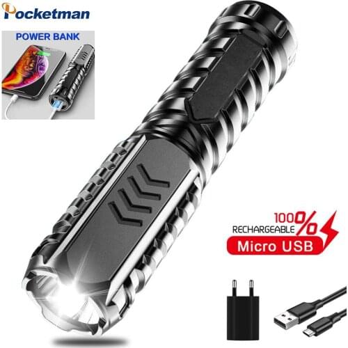 5000LM LED Flashlight USB Rechargeable Flashlights Built-in Battery Torch Flashlight Portable flash Light for Camping Outdoor