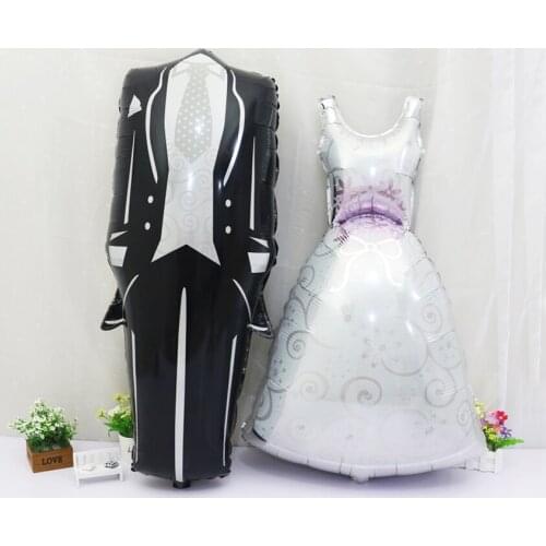 2pcs New Bridegroom Groom Bride Balloon Wedding Decoration Aluminum Foil Balloon Wedding Balloons Marriage Decoration Balloon