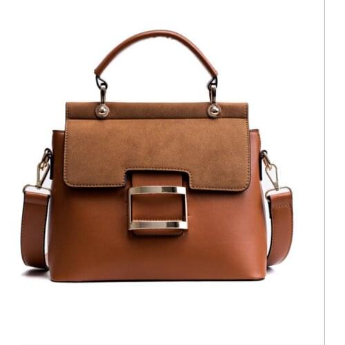 2021 SENMEIXI Women Bag Vintage Shoulder Bags Buckle PU Leather Handbags Crossbody Bags For Women Famous Brand Spring Sac Femme